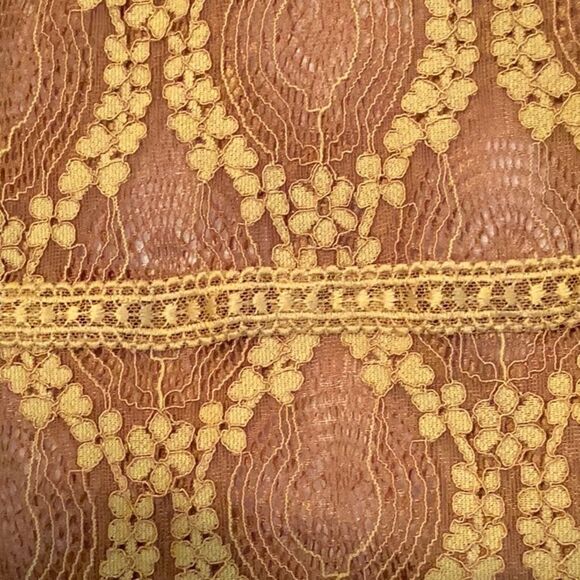 Xhilaration Yellow Swag Lace Mini Dress - Picture 6 of 9